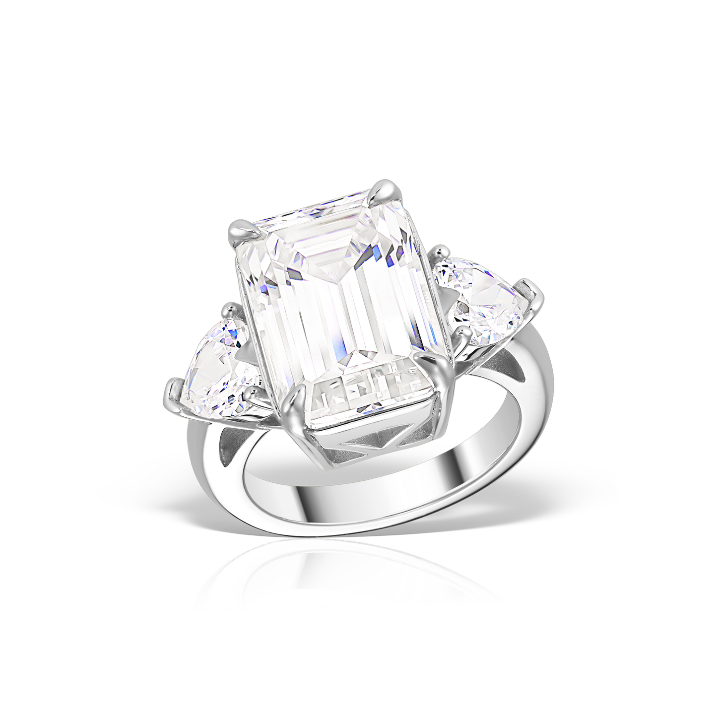 Ring mit Smaragdschliff